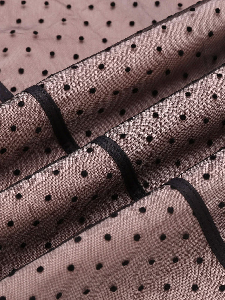 1960s Polka Dot Mesh Pencil | 1960s | vintage dress, retro fashion