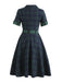 Plaids 1950s Buttoned Belted Swing Dress: timeless style reimagined