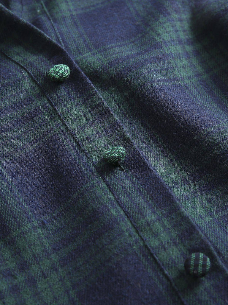 Plaids 1950s Buttoned Belted Swing Dress: timeless style reimagined