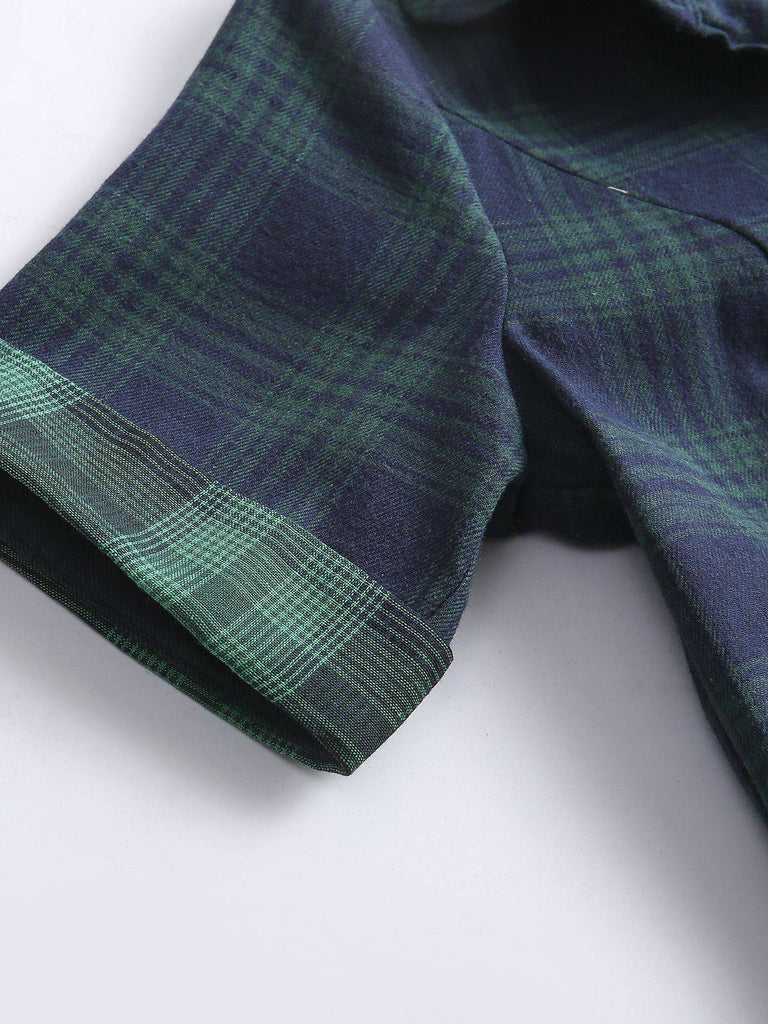 Plaids 1950s Buttoned Belted Swing Dress: timeless style reimagined