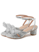 Pleated Chiffon Bowknot Chunky Heels Sandals — vintage elegance for the modern woman