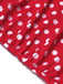 Red 1940s Polka Dot Strap One-Piece Swimsuit: timeless style reimagined