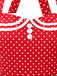 Red 1950s Halter Polka Dot Dress — vintage elegance for the modern woman