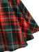 Red 1950s Plaid Bow Swing Dress: timeless style reimagined