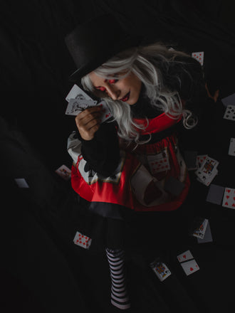 Red 1950s Strap Poker Costume Dress: timeless style reimagined