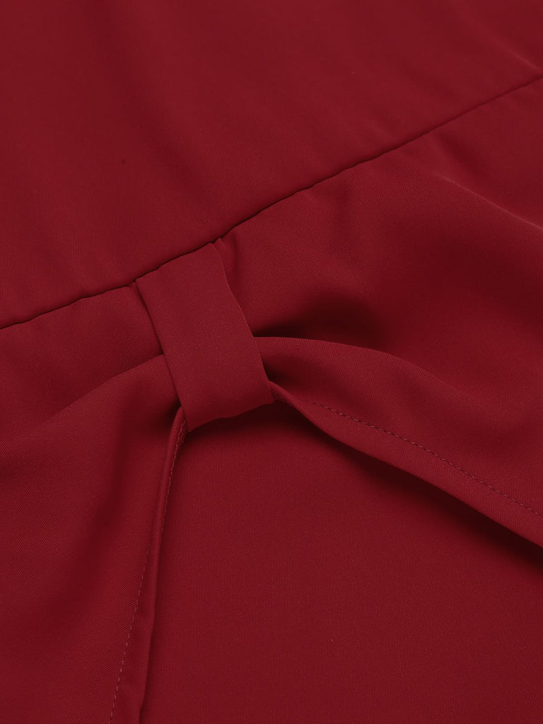 Red 1960s Solid Halter Bodycon Dress: timeless style reimagined