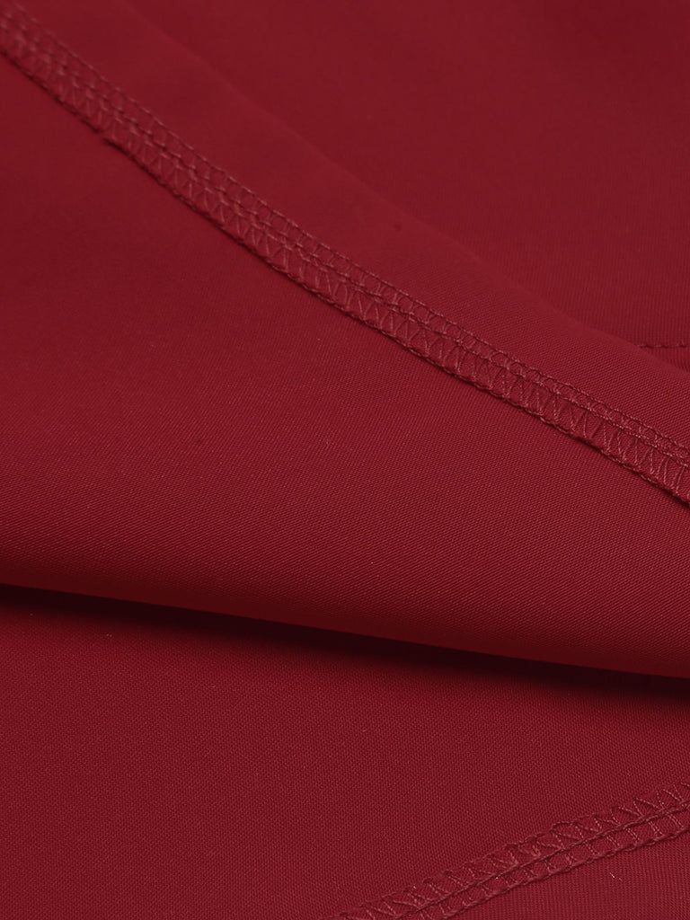 Red 1960s Solid Halter Bodycon Dress: timeless style reimagined