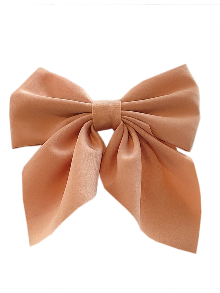 Retro All-match Solid Bow Hairpin — vintage elegance for the modern woman