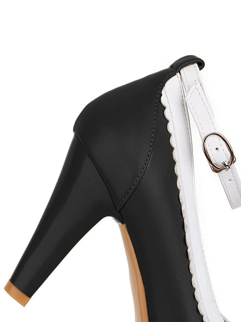 Retro Ankle Strap High Heels Shoes: timeless style reimagined