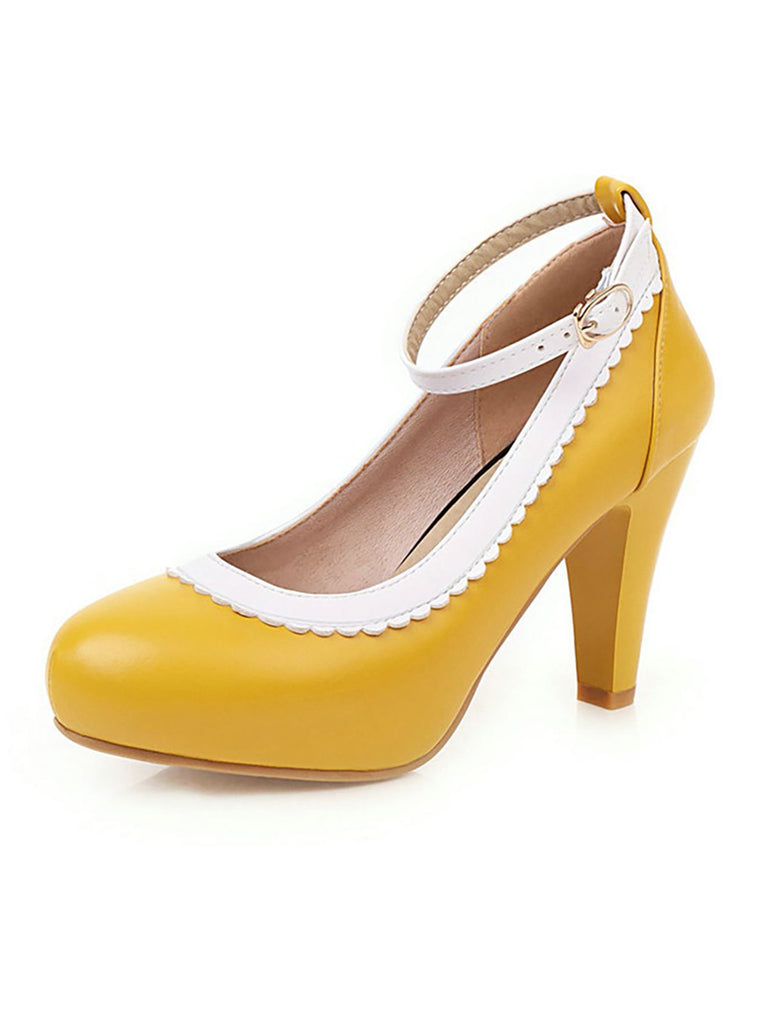 Retro Ankle Strap High Heels Shoes: timeless style reimagined
