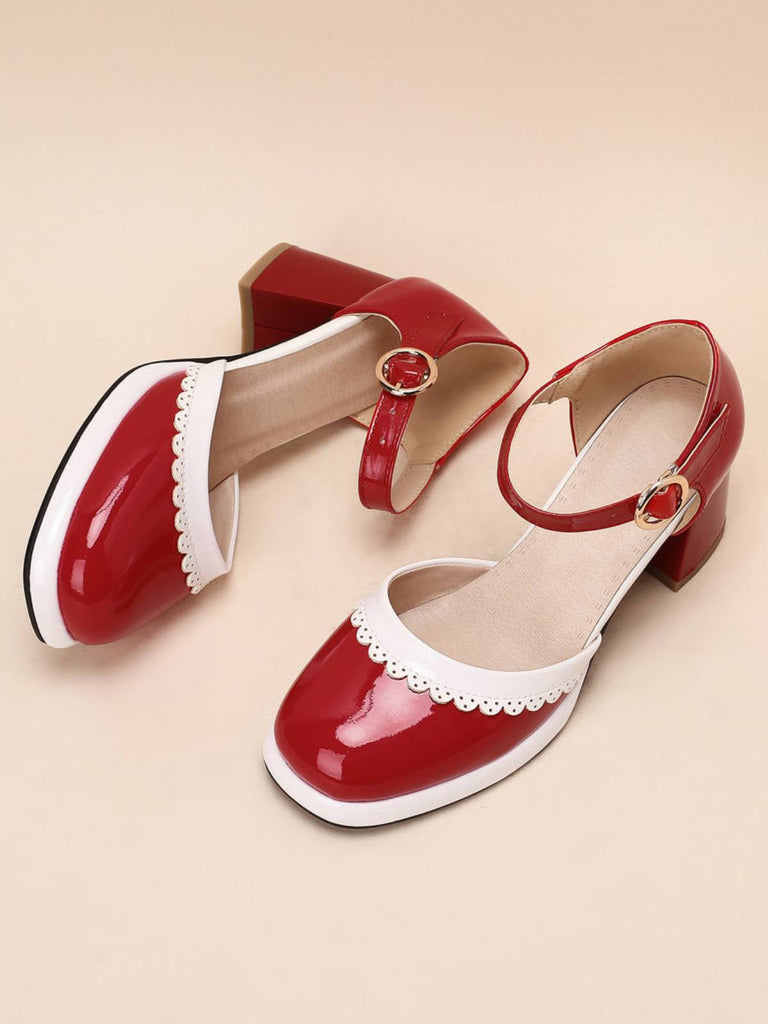 Retro Ankle Strap High Heels Shoes: timeless style reimagined