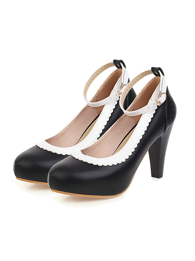 Retro Ankle Strap High Heels Shoes: timeless style reimagined