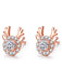 Retro Antlers Zircon Alloy Ear Studs — vintage elegance for the modern woman