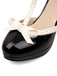Retro Bow Décor High Heel Shoes, classic vintage style elegant retro fashion - Image 2