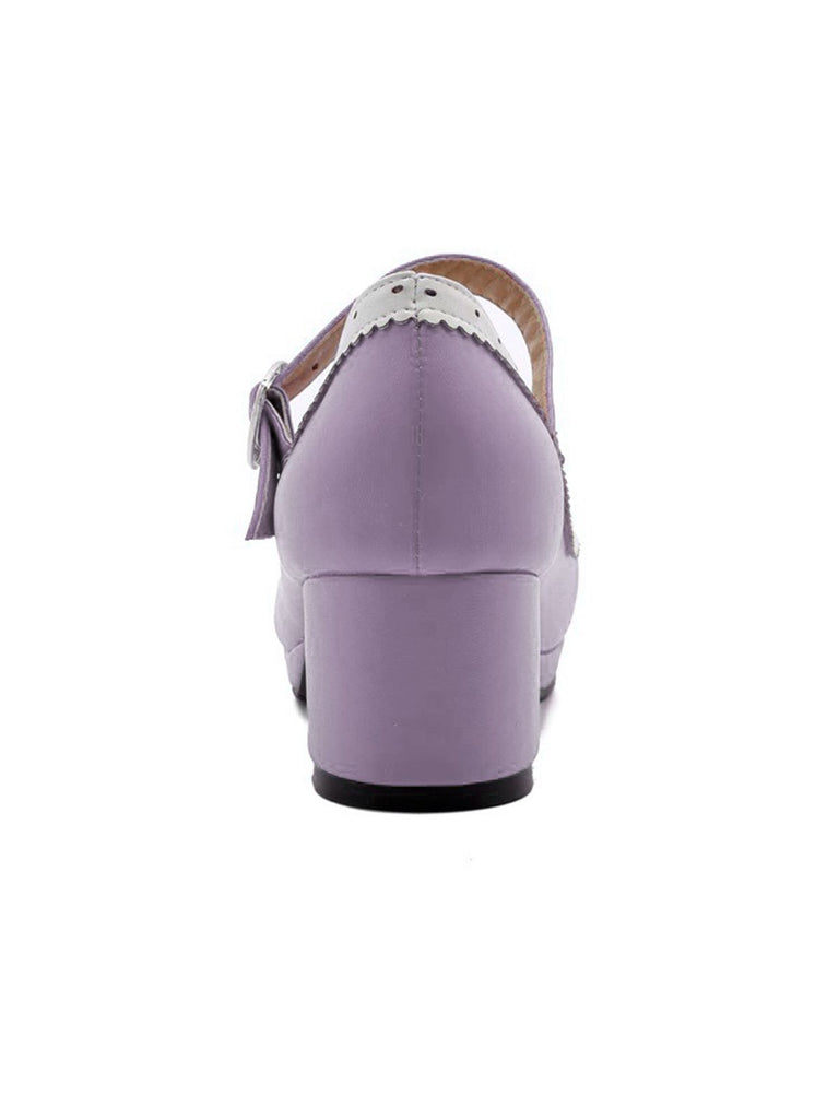 Retro Bow Non-slip High Heel Shoes, classic vintage style elegant retro fashion - Image 21