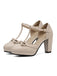 Retro Bow T-Strap High Heels Shoes: timeless style reimagined