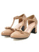 Retro Bow T-strap Chunky Heels Shoes: timeless style reimagined