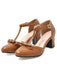 Retro Bow T-strap Chunky Heels Shoes — vintage elegance for the modern woman