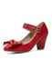 Retro Bowknot Double-Straps Shoes: timeless style reimagined
