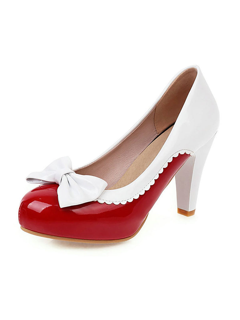 Retro Bowknot High Heels Shoes — vintage elegance for the modern woman