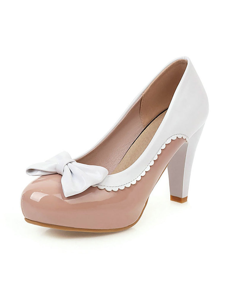 Retro Bowknot High Heels Shoes — vintage elegance for the modern woman