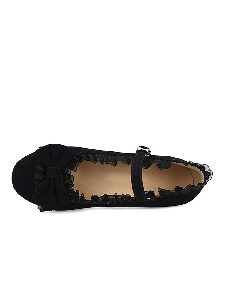 Retro Bowknot Lace High Heels Shoes — vintage elegance for the modern woman
