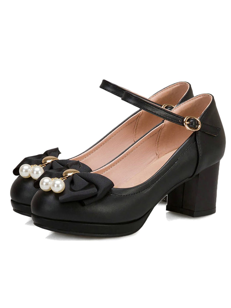 Retro Bowknot Mary Jane Shoes: timeless style reimagined