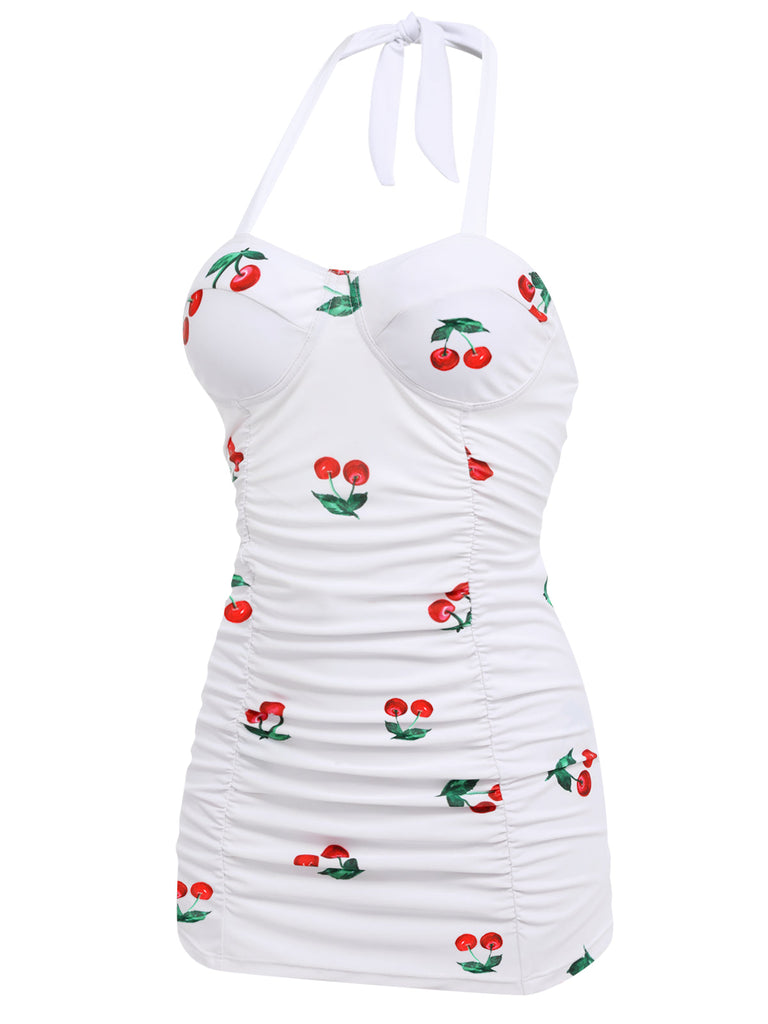 Retro Cherry Summer One-piece Swimsuit — vintage elegance for the modern woman