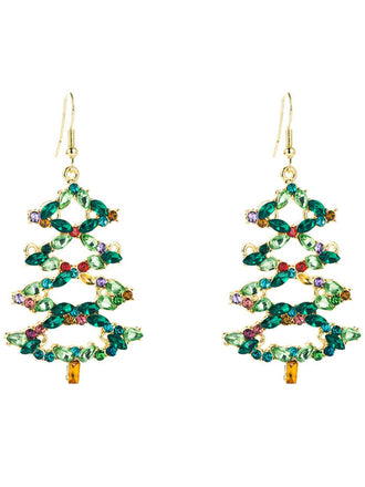 Retro Christmas Tree Alloy Earrings: timeless style reimagined