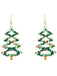 Retro Christmas Tree Alloy Earrings: timeless style reimagined