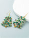 Retro Christmas Tree Alloy Earrings — vintage elegance for the modern woman