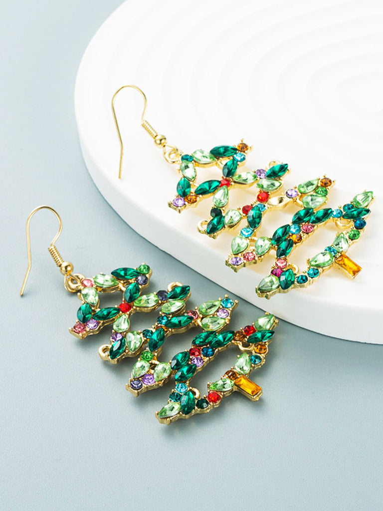 Retro Christmas Tree Alloy Earrings: timeless style reimagined