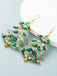 Retro Christmas Tree Alloy Earrings — vintage elegance for the modern woman