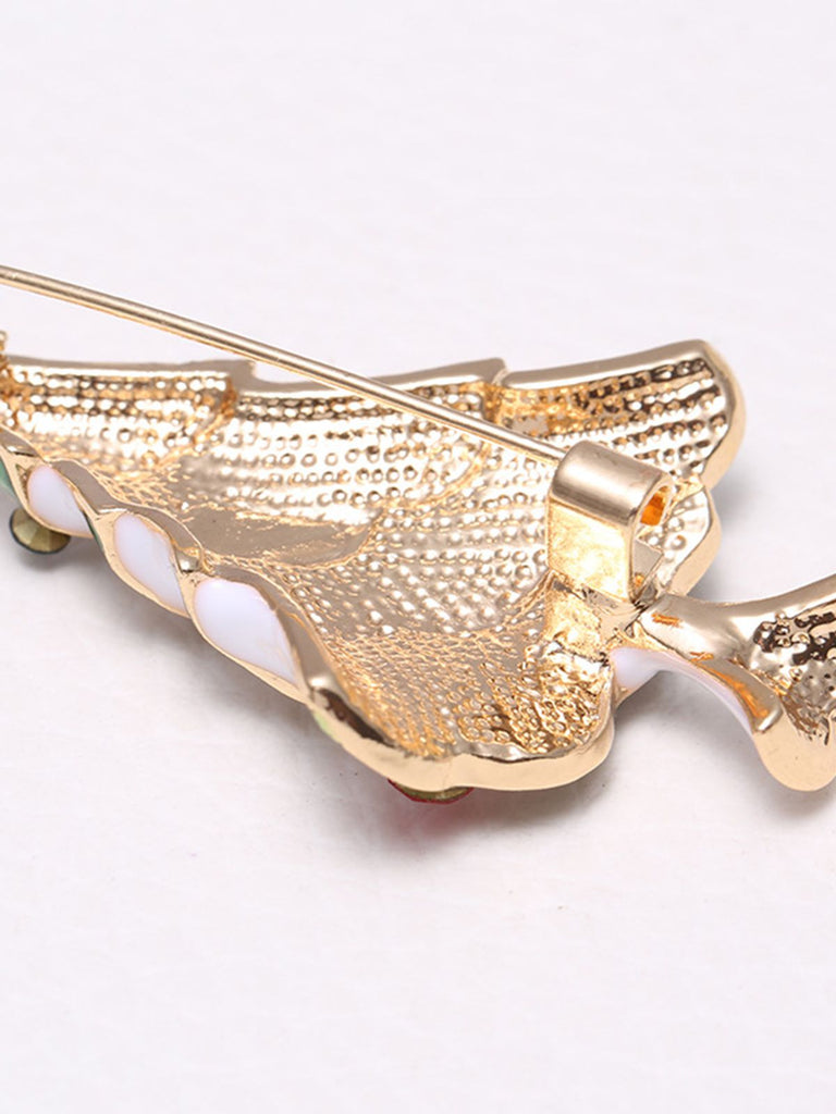Retro Christmas Trees Rhinestone Brooch: timeless style reimagined