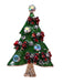 Retro Christmas Trees Rhinestone Brooch: timeless style reimagined