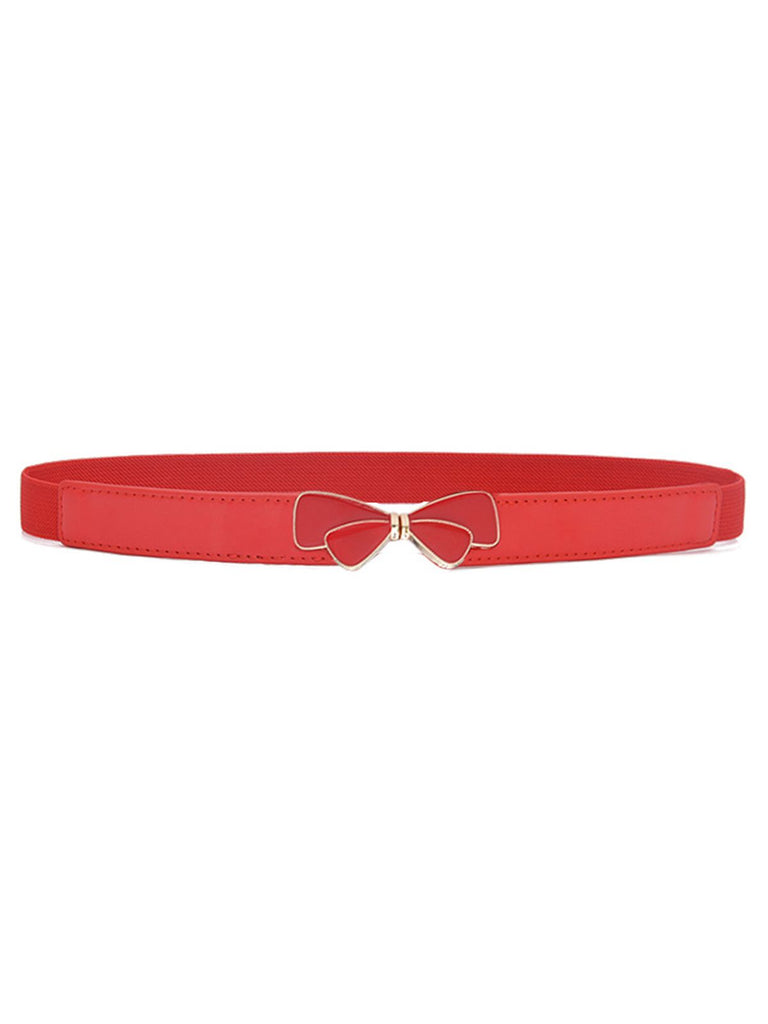 Retro Elasticity Bow Belts: timeless style reimagined