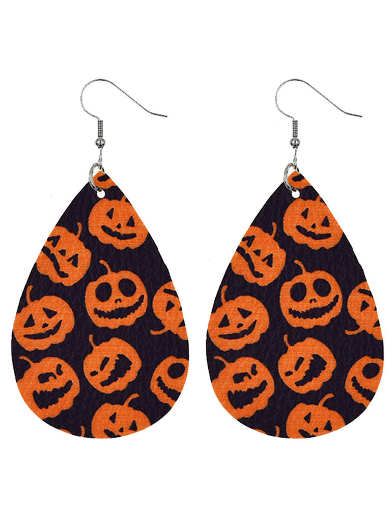 Retro Halloween Pumpkin Drop Earring: timeless style reimagined
