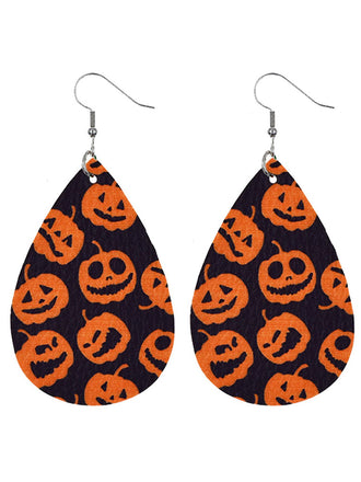 Retro Halloween Pumpkin Drop Earring: timeless style reimagined