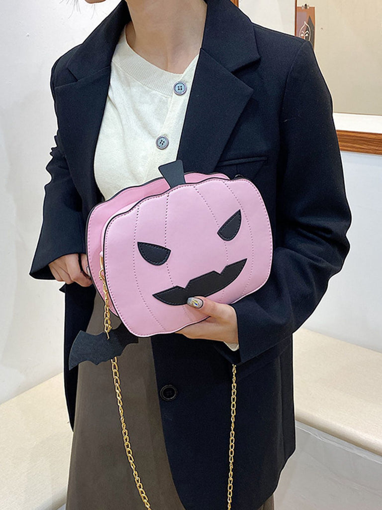 Retro Halloween Pumpkin Shoulder Bag — vintage elegance for the modern woman