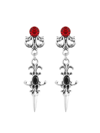 Retro Halloween Silver Ear Drop - vintage fashion, retro style