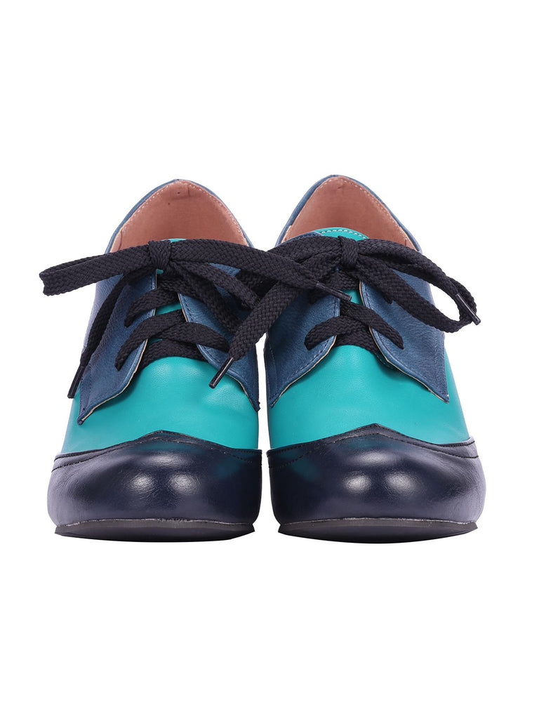 Retro High Heels Saddle Shoes | vintage shoes, retro heels