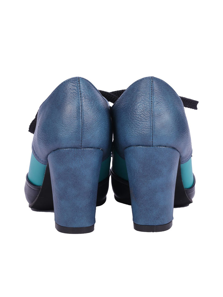 Retro High Heels Saddle Shoes | vintage shoes, retro heels