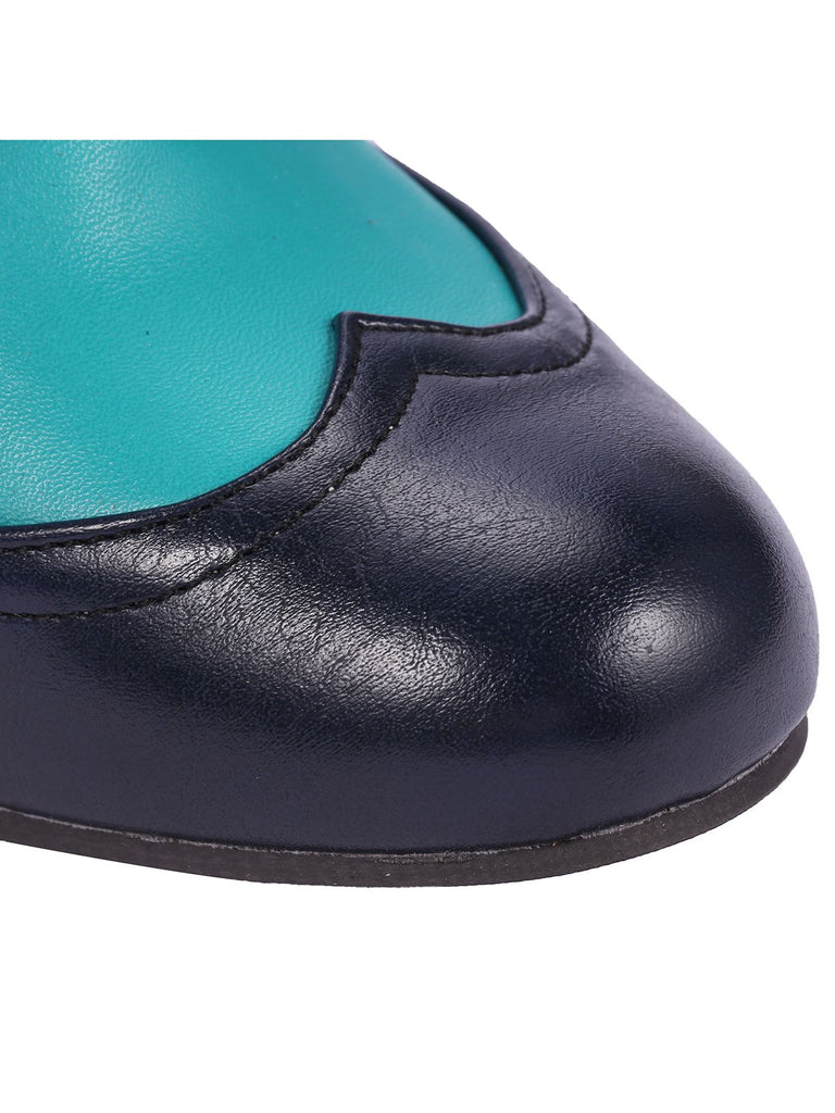 Retro High Heels Saddle Shoes | vintage shoes, retro heels