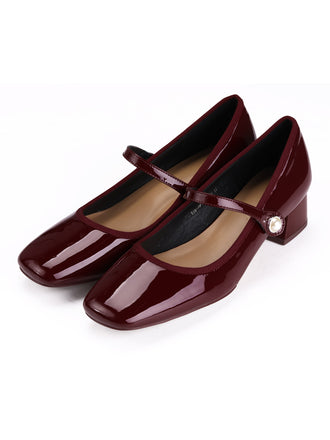 Retro Instep Strap Patent Leather Shoes: timeless style reimagined