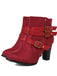 Retro Leather Belt Suede High Heel Shoes: timeless style reimagined