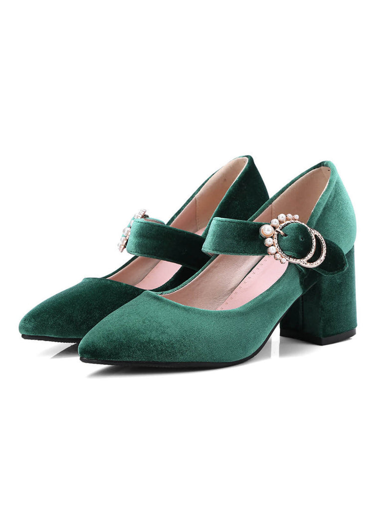 Retro Mary Jane Chunky High Heel Shoes: timeless style reimagined