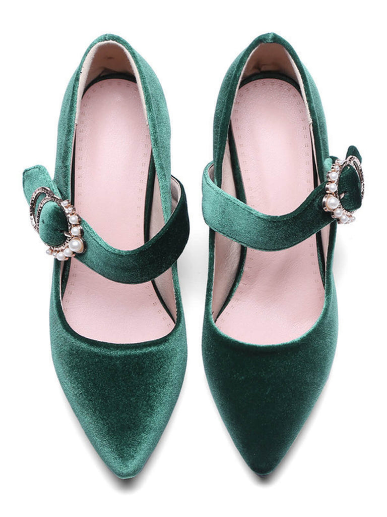 Retro Mary Jane Chunky High Heel Shoes — vintage elegance for the modern woman