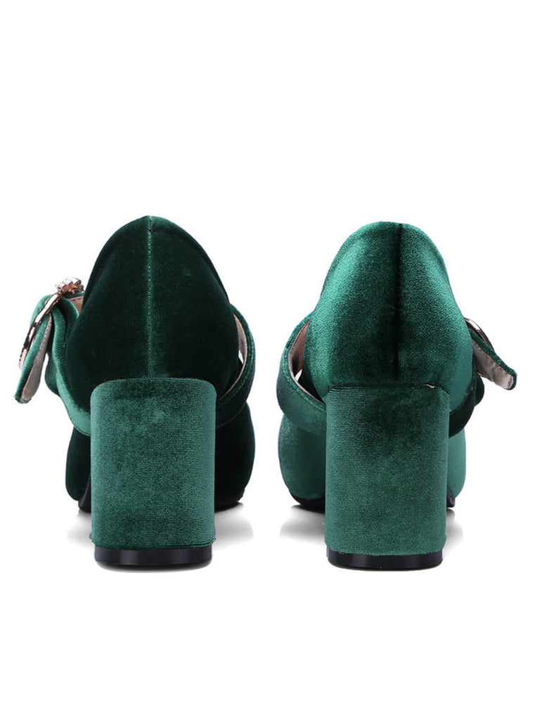 Retro Mary Jane Chunky High Heel Shoes — vintage elegance for the modern woman