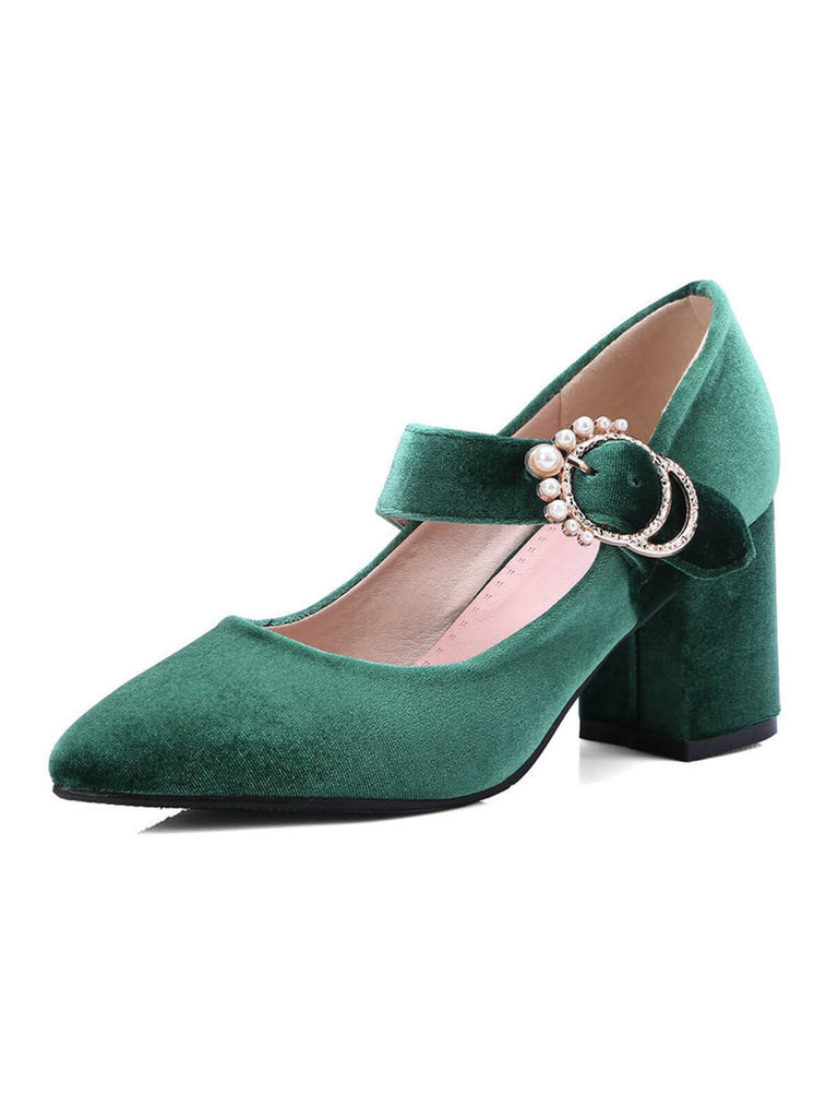 Retro Mary Jane Chunky High Heel Shoes: timeless style reimagined
