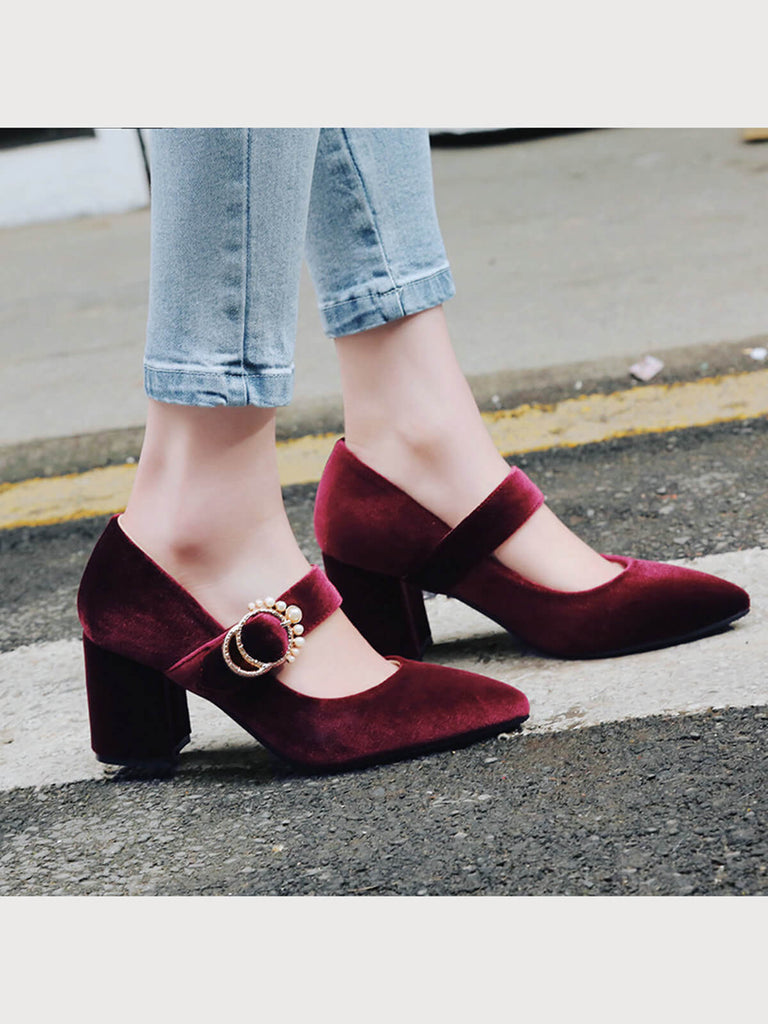 Retro Mary Jane Chunky High Heel Shoes: timeless style reimagined